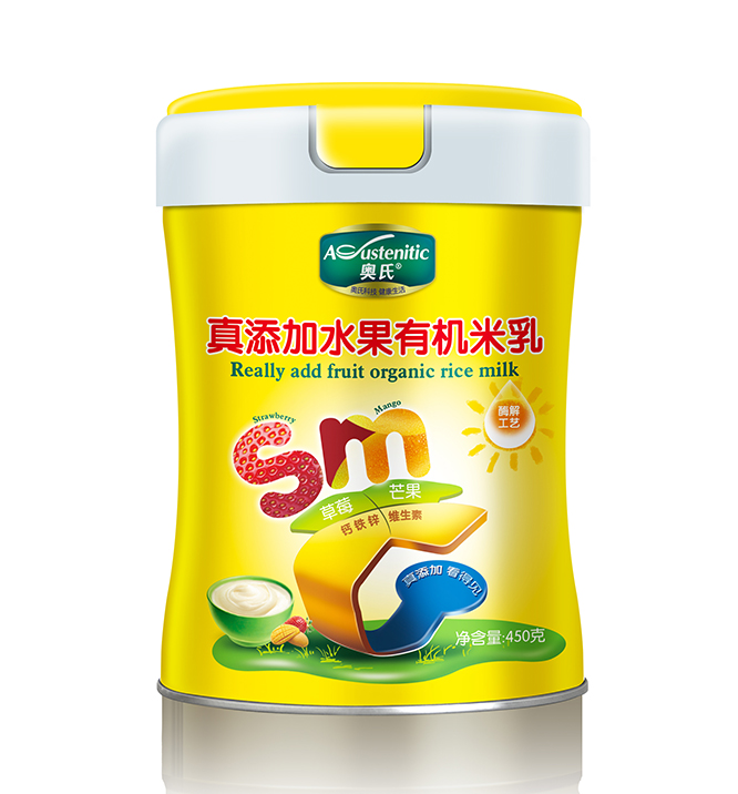 450克真添加水果有机米乳